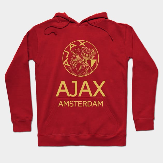 Ajax Amsterdam Gold Hoodie by VRedBaller